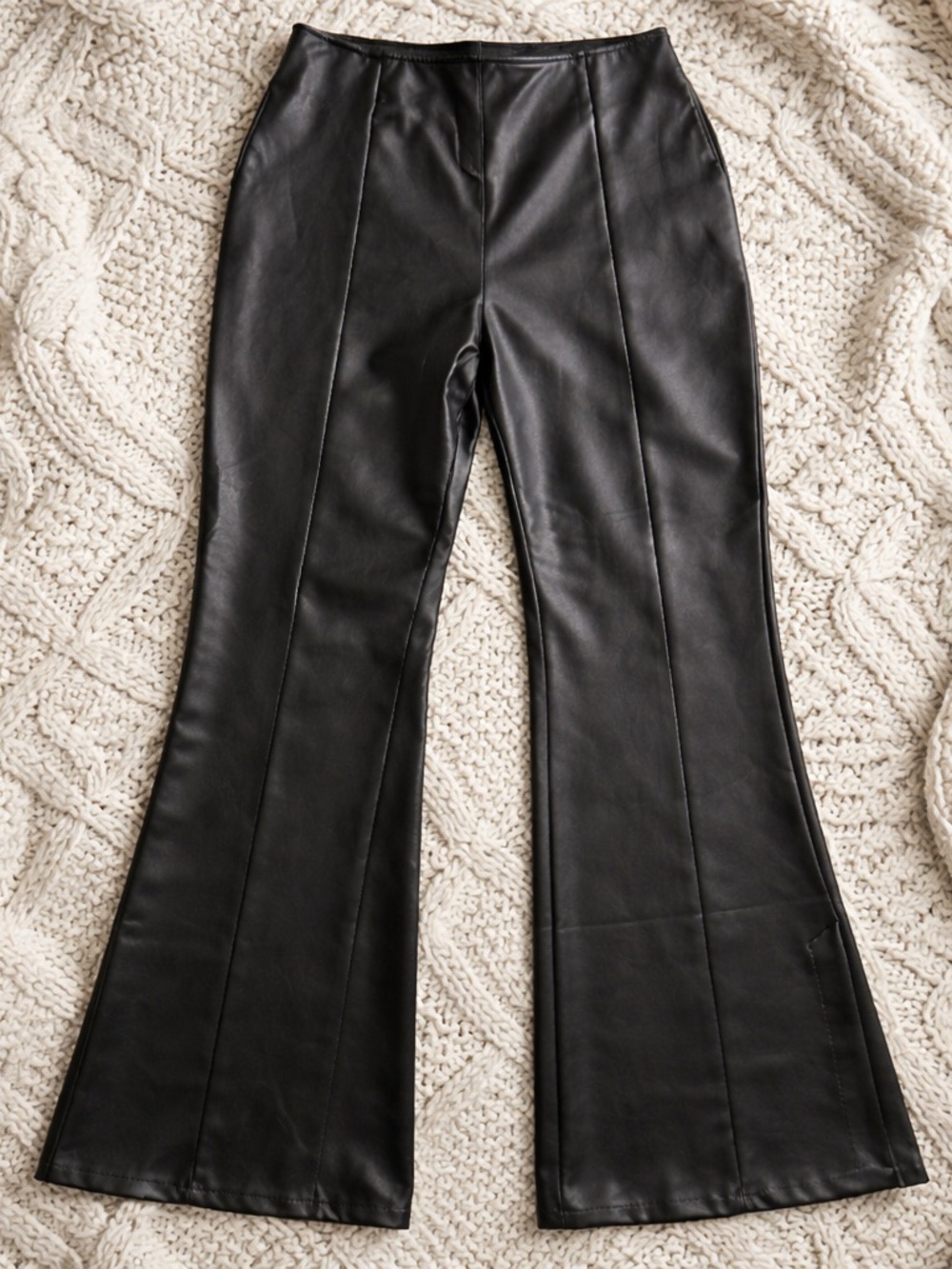 Abercrombie & Fitch Black Vegan Leather Pants